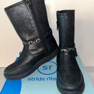 NEW Stride Rite Black Size 13 Little Girls